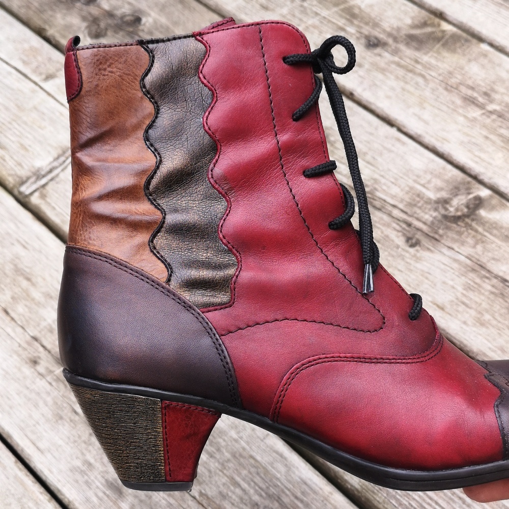 Remonte Leather Ankle Boots Size 39 - Picture 6 of 16